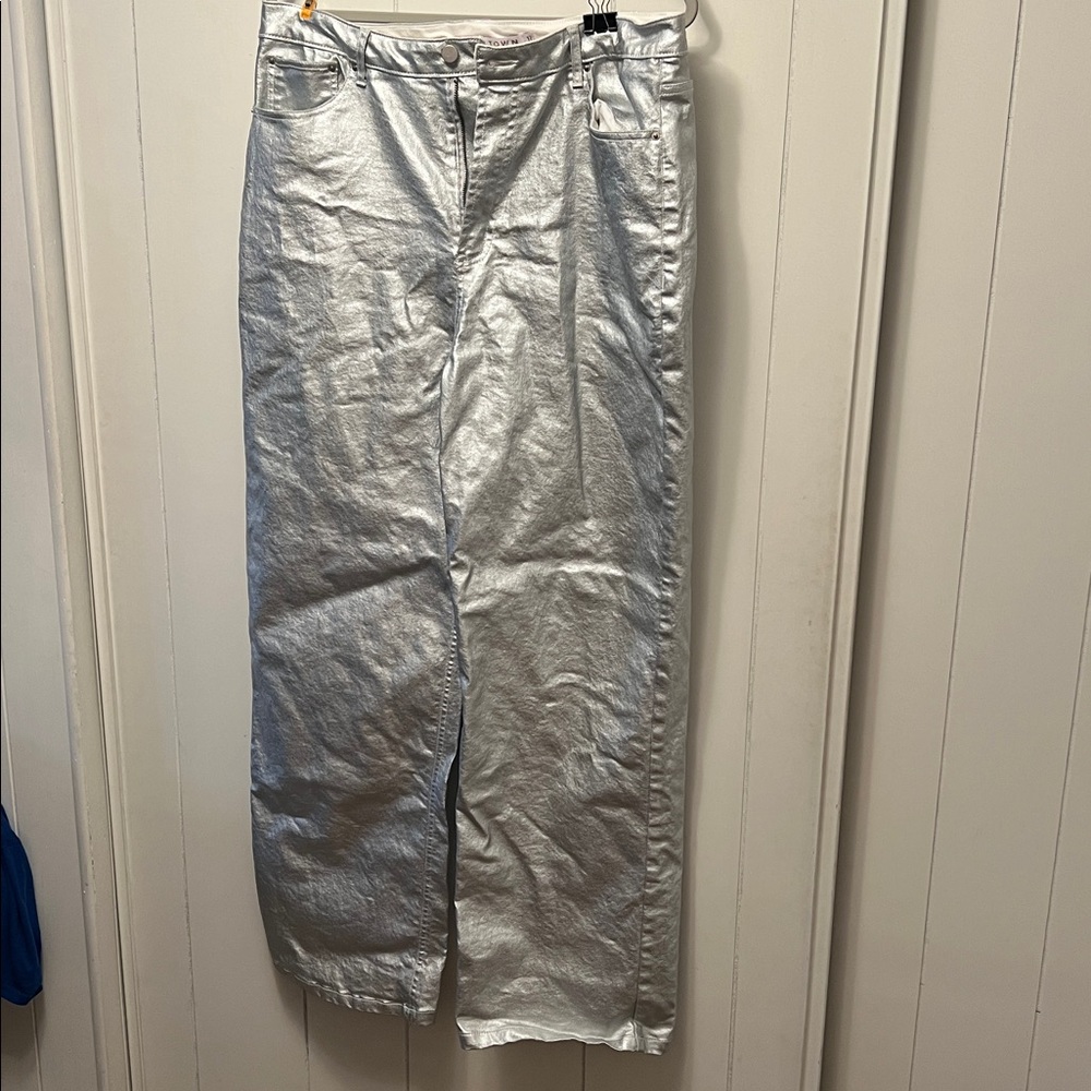 Tinseltown silver pants size 17